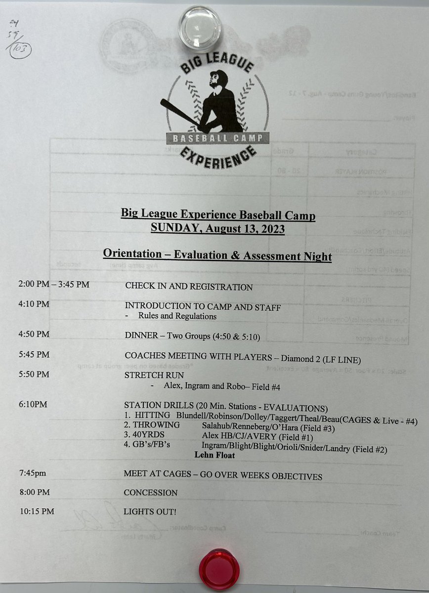 BLEBaseball_'s tweet photo. Week 3 DAY 1!
Schedule ⬇️
Highlights:
✅ Check in 2:00-3:45
🍲 Dinner 4:50
🏃♂️ SAQ’s 5:50
⚾️ On field Evaluations
6:10
🍫 Concession 8:00
#teamble
#bettereveryday
#playerdevelopment
#morethanbaseball https://t.co/AYxuSgDjIi