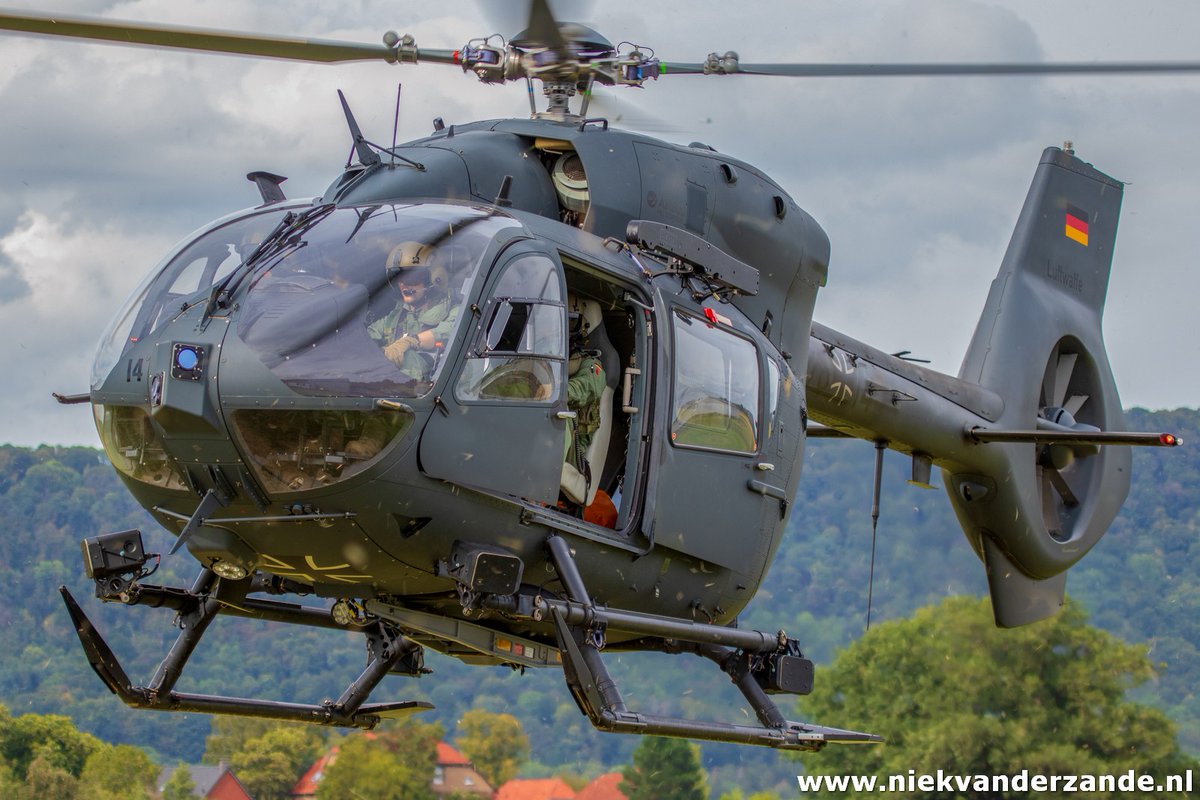 A <a href="/Team_Luftwaffe/">Team Luftwaffe</a> H145M helicopter at the <a href="/PortaWestf/">Porta Westfalica</a> Flugtag.
The H145M is operated by HSG64 out of Laupheim Airbase.