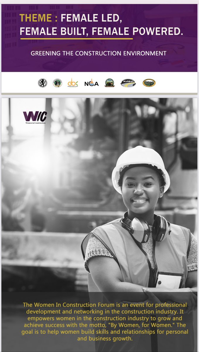 kipmurkomen's tweet photo. Welcome to our inaugural Women in Construction Forum 2023 . https://t.co/rqZ1iIhfPE