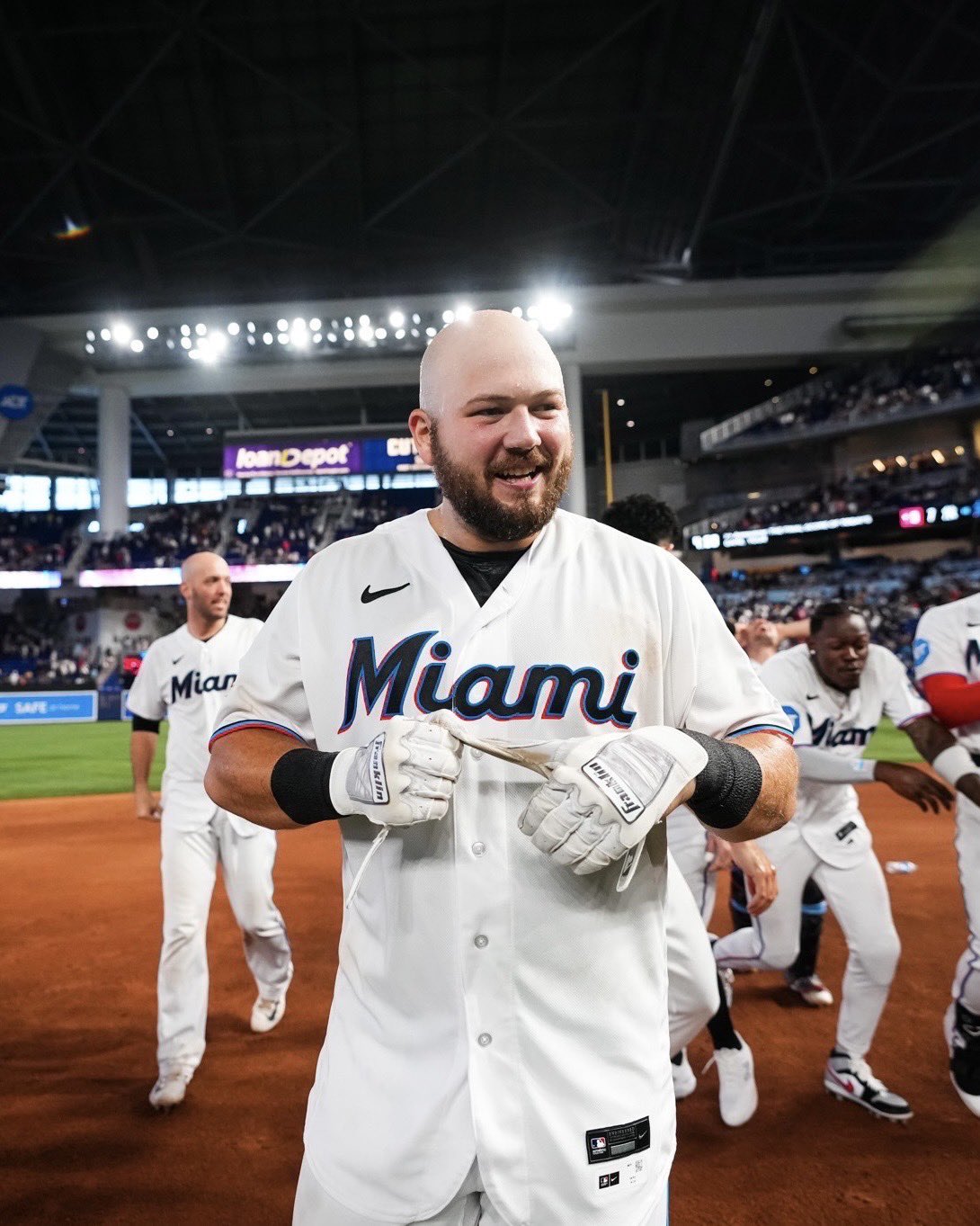 Miami Marlins on X: someone wake up baby burger and tell him dad