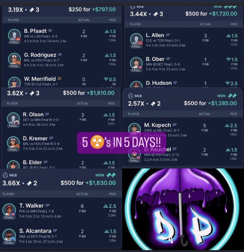 DubClub_win's tweet photo. HEATER ALERT 🔥🚨

$2,250 ➡️ $7,442.5

@DPx619 and his community are SLAMMING the books right now 😮‍💨

Get his next plays FREE ⬇️
https://t.co/Nnlr4sImWk https://t.co/WgIKPb9Zq0