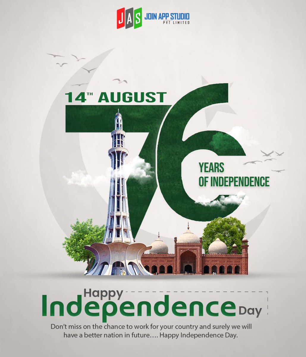 studio_join's tweet photo. We love you Pakistan 🇵🇰♥️

Happy Independence Day!

#pakistanzindabad #unitedwestand #belovedcountry #nation #independenceday https://t.co/uJAGBw8DaT