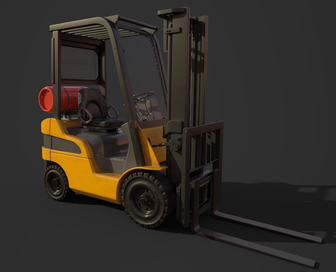 peterjames3d's tweet image. I&apos;ve been cleaning up pieces in my portfolio recently and the old forklift was definitely something I wanted to fully revamp. I&apos;m also creating a full scene to display it properly soon #b3d #SubstancePainter