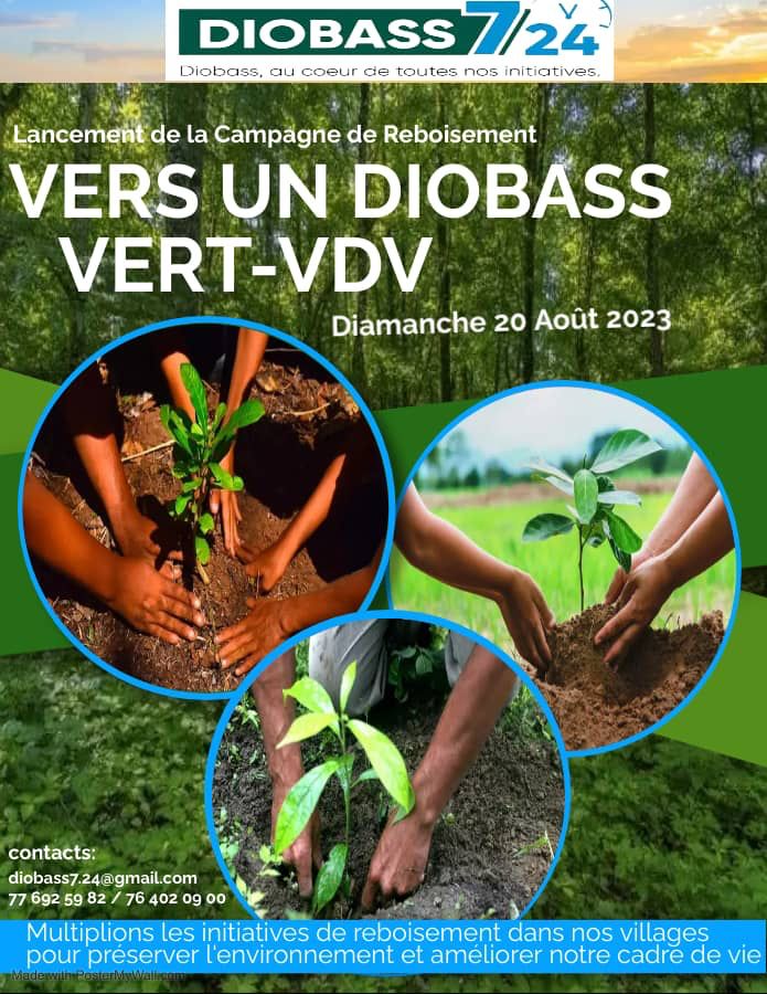 dioneisma's tweet photo. La Plateforme Diobass 7/24 lance l’initiative VERS UN DIOBASS VERT qui consiste à faire une campagne de reboisement dans les différents villages du Diobass.

Ensemble pour la préservation de l'environnement et l'amélioration de notre cadre de vie
#senegal
#diobass724
#Environment https://t.co/xQICKqKqkY