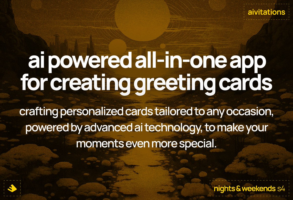 SheenDerek4237's tweet photo. Crafting personalized cards tailored to any occasion, powered by AI, to make your moments even more special.
cc: @_buildspace https://t.co/4WCwBesHk6