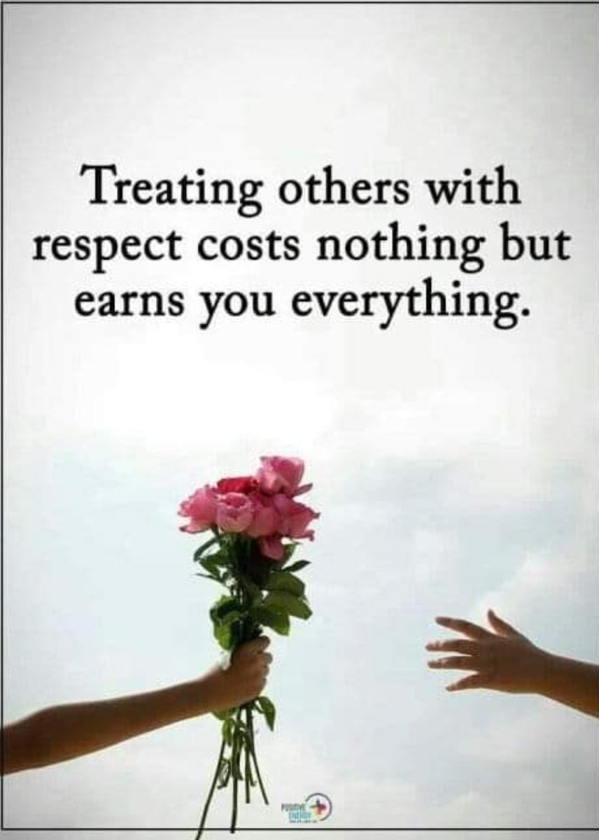 Treating others with #respect costs nothing but earns you everything. No one respects you because of your job title. They respect you for who you are and what you do. If you treat others with a lack of respect,that says more about you than it does about them. #loyaltyhonorrespect