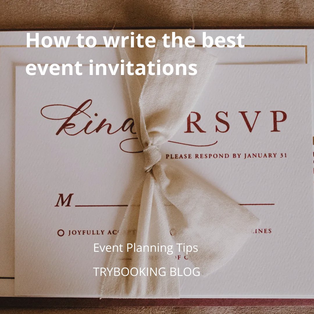 Want to craft the perfect event invitations that will make your guests say, "Yes, I'm in!"?

Look no further! Our latest blog post has all the tips and tricks you need to create invites that stand out from the crowd. 🎉📝

👉 trybooking.com/blogs/how-to-w…