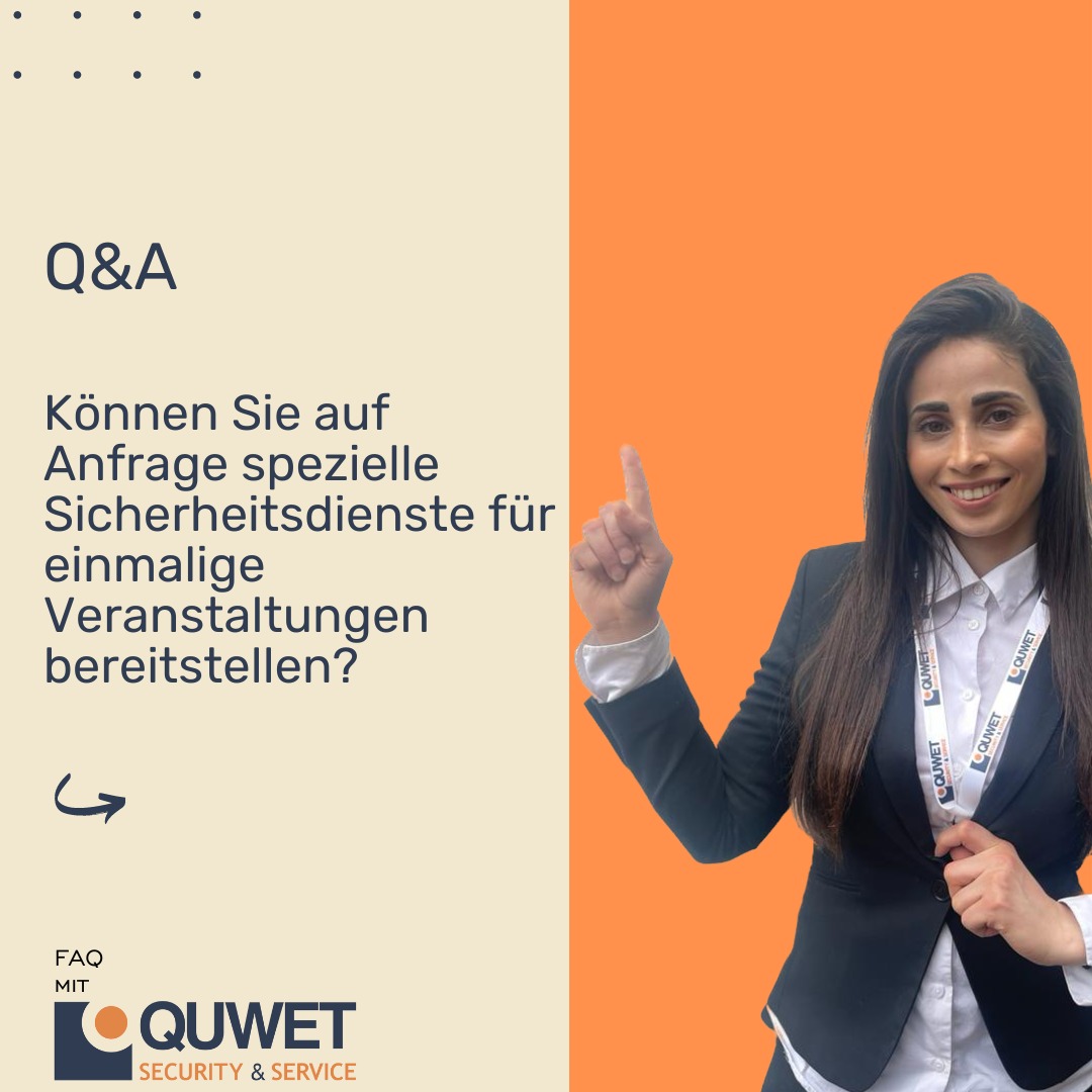 Quwet_Security's tweet photo. 🎉🔒 Planen Sie eine besondere Veranstaltung? Wir sind Ihr verlässlicher Partner für maßgeschneiderte Sicherheitslösungen! 🌟👮‍♂️
#Veranstaltungssicherheit #Veranstaltungsschutz #Event #Party #Security #Sicherheitsdienste #EventSecurity #ProfessionelleSicherheit #Quwet https://t.co/hEtiW9RgHg