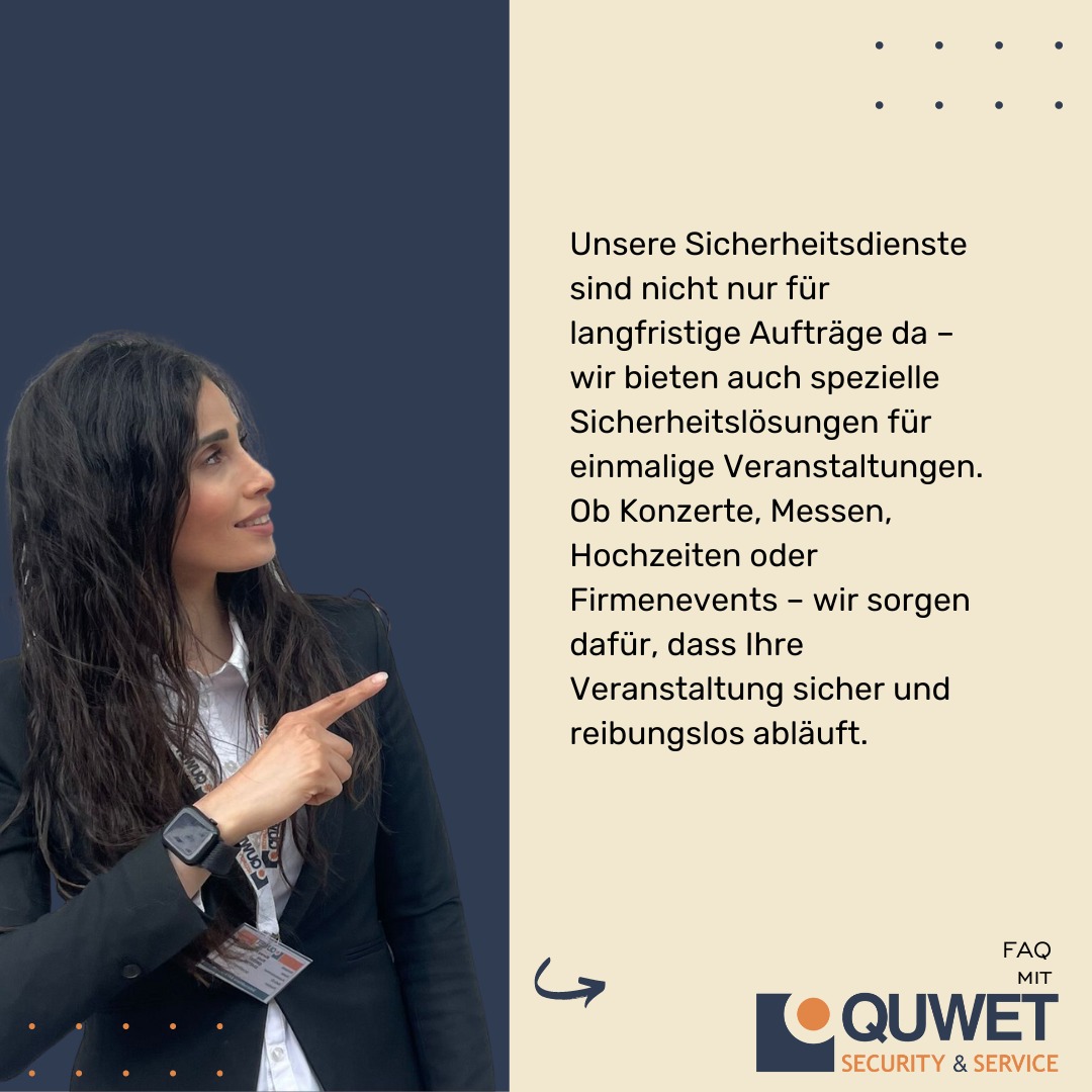Quwet_Security's tweet photo. 🎉🔒 Planen Sie eine besondere Veranstaltung? Wir sind Ihr verlässlicher Partner für maßgeschneiderte Sicherheitslösungen! 🌟👮‍♂️
#Veranstaltungssicherheit #Veranstaltungsschutz #Event #Party #Security #Sicherheitsdienste #EventSecurity #ProfessionelleSicherheit #Quwet https://t.co/hEtiW9RgHg