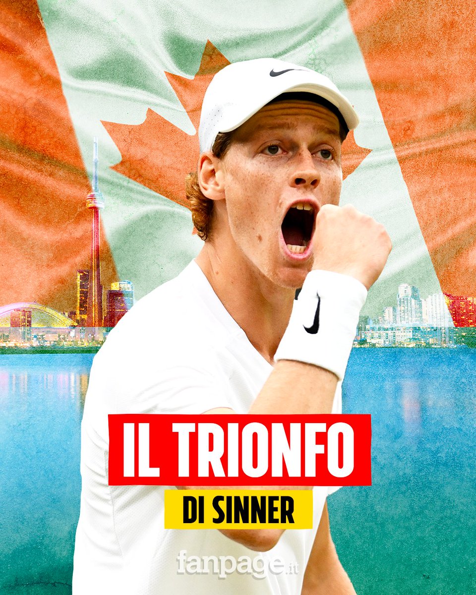 SINNER VINCE!!! #Sinner per la terza volta disputa la finale di un torneo 1000, e per la prima volta lo gioca da favorito e lo vince. Il primo successo in un torneo così importante per il tennista italiano. Complimenti Jannik!