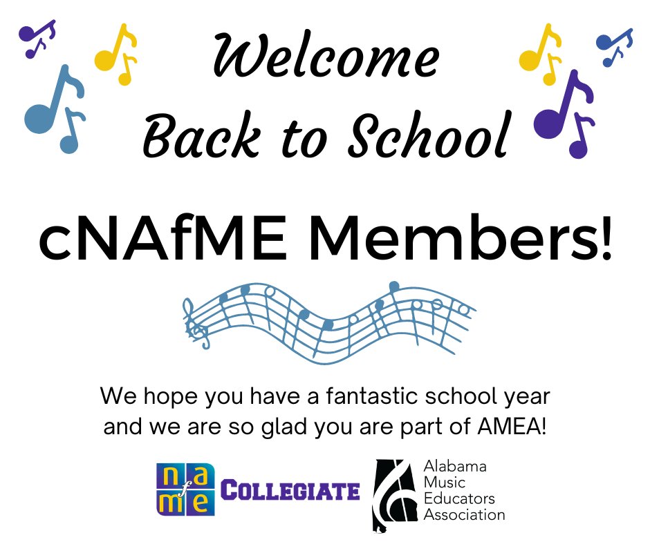 We LOVE our cNAFME members! We hope you have a great year full of creating, performing, learning, and teaching music.