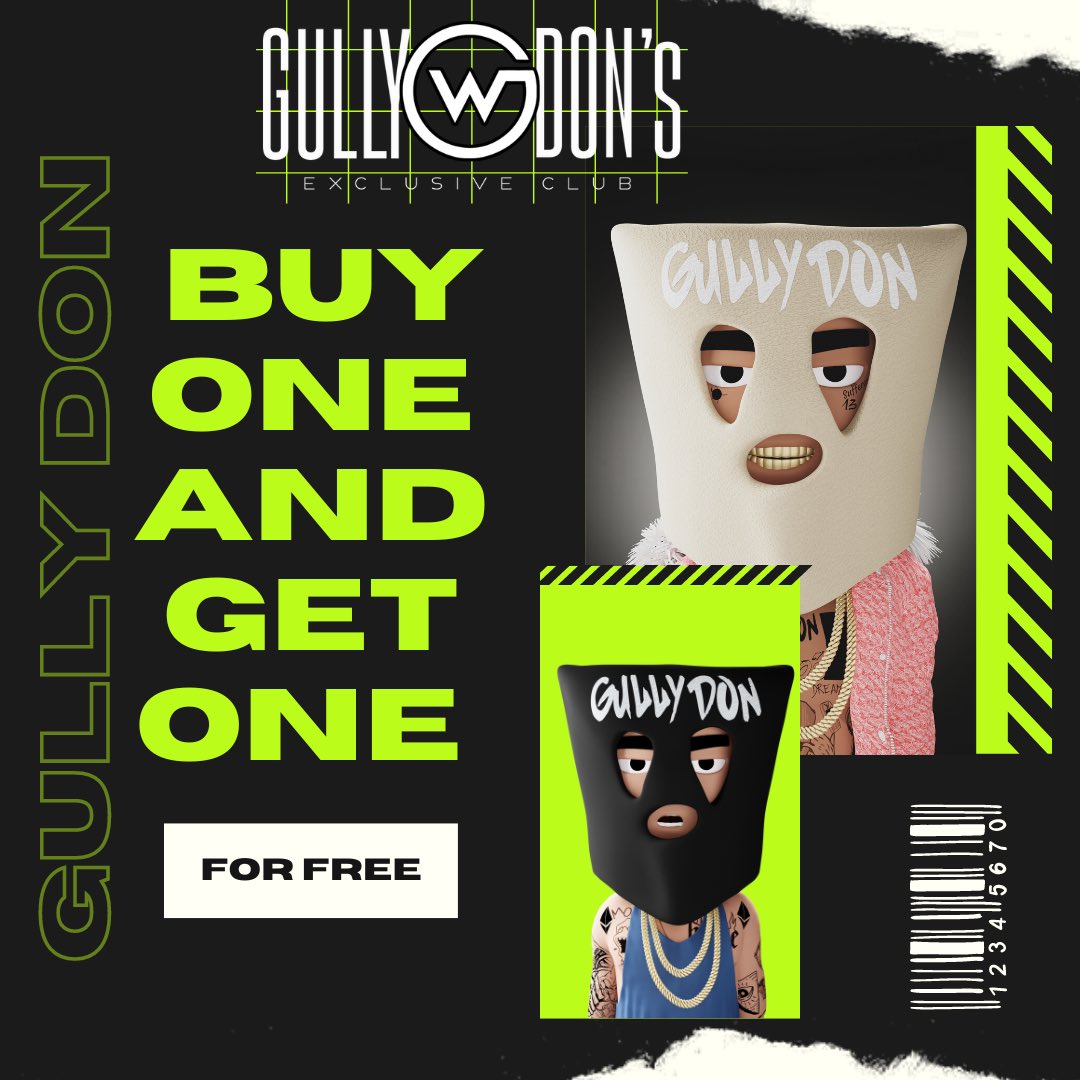 Buy a Gully Don at floor price 
and get one for free 🏴‍☠️💯

opensea.io/collection/gul…