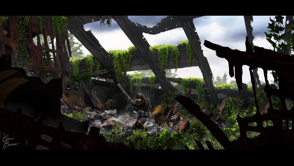 cbremnerart's tweet photo. Been using photobashing as part of my work with Project Borealis. This was a personal, Covalent-themed piece to get some practice in between assignments. #ArtistOnTwitter #ArtistOnX https://t.co/PwIc0koGON