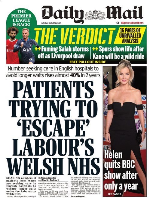 AaronBell80's tweet photo. Labour has run NHS Wales for 23 years.

In England, waiting times over 18 months have been virtually eliminated, as we recover from Covid. But under Welsh Labour, more than 73,000 people are still waiting that length of time for treatment. https://t.co/CST2ylUwev