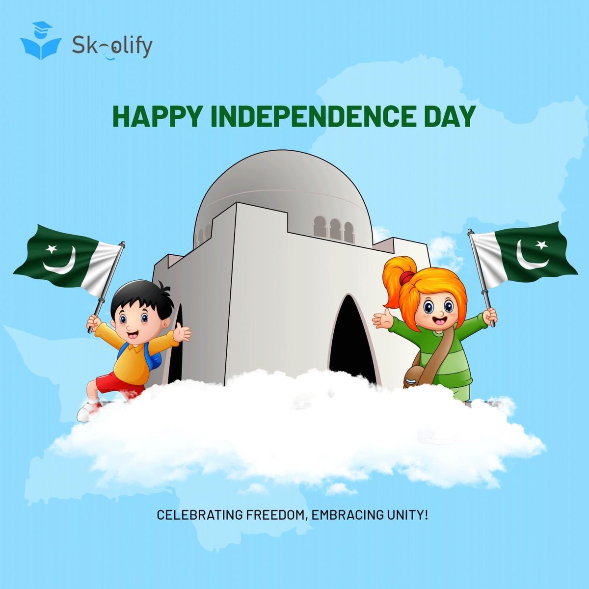 SkoolifyApp's tweet photo. As we celebrate this momentous Independence Day, we pledge to empower our eduational institutions and contributing to the advancement of our nation, creating a brighter and better future for all.

#IndependenceDay #PakistanZindabad #Skoolify #futureofeducation #EdTech https://t.co/afH66rOwY0