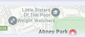The way these two labels of on Bing maps merged into one made me smile.