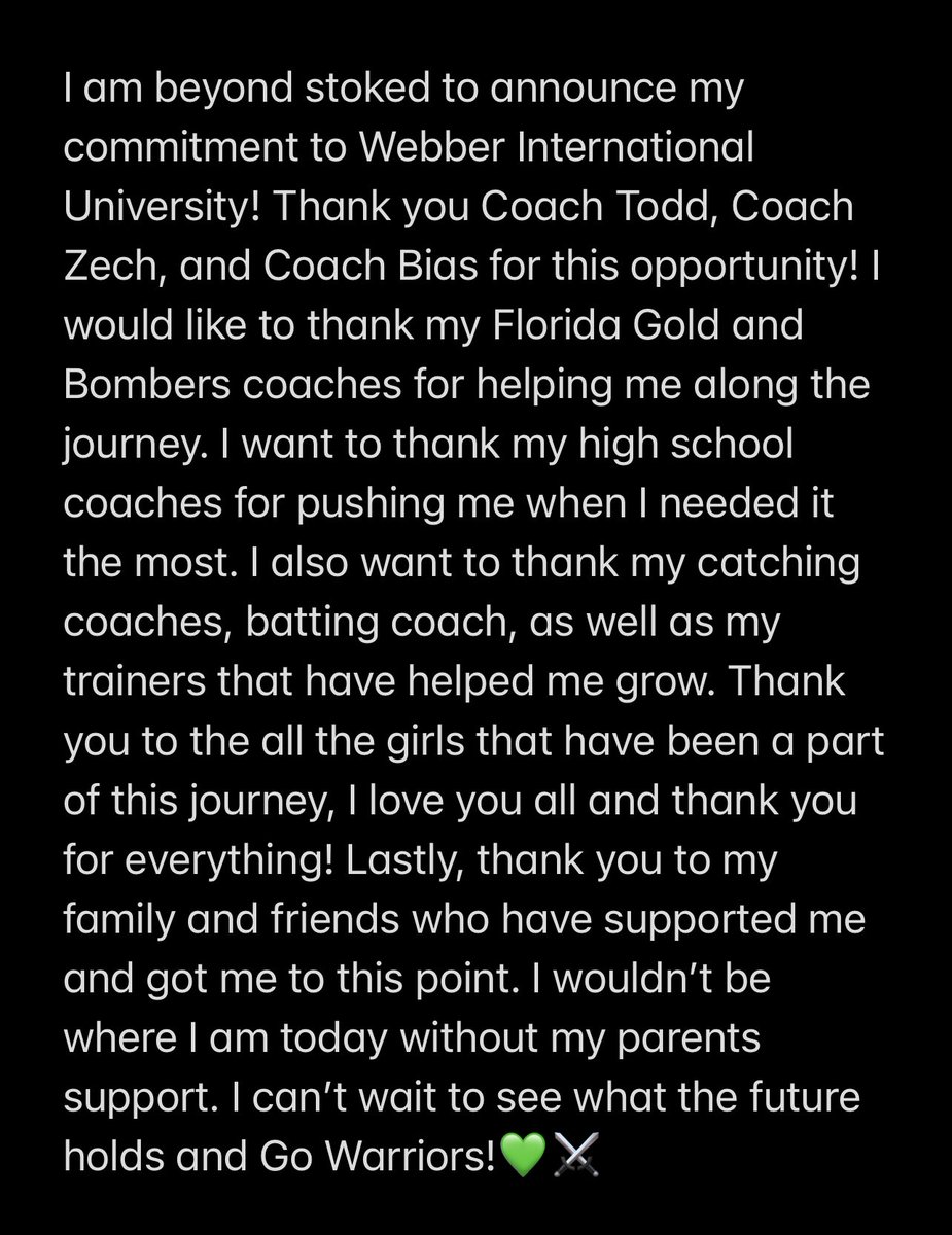 It’s official!! <a href="/coachbuck1976/">Todd Buckingham</a> <a href="/WebberSoftball/">Webber Softball</a> <a href="/DTDSoftball/">Kirsten Cox</a>