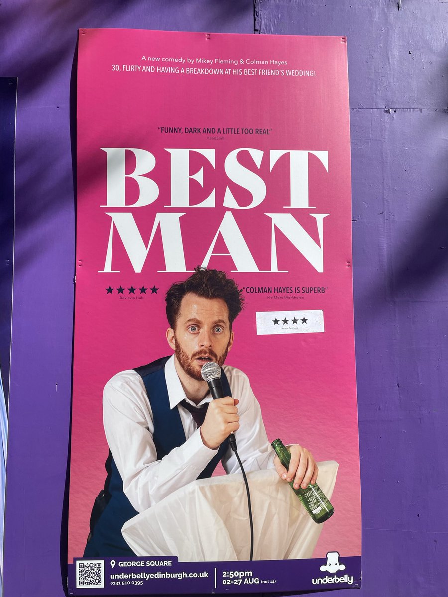 I randomly picked this show as there was one ticket left. Absolutely amazing and highly recommended… from Sasha the total flirt at Friday’s show 😂<a href="/colman_hay_hey/">Colman Hayes - Best Man @ Ed Fringe</a> <a href="/MrMikeyFleming/">Mikey Fleming</a>