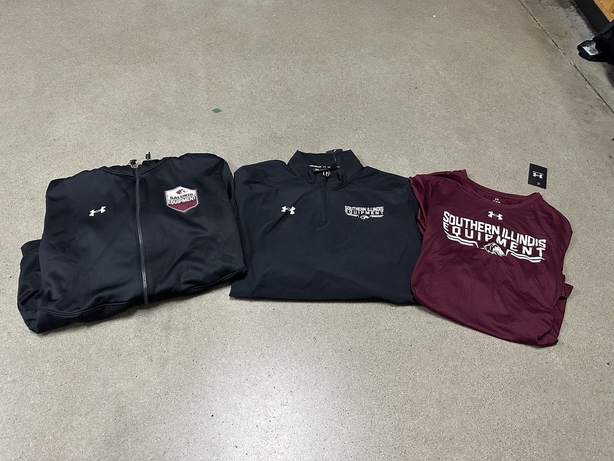 SIU_Equipment's tweet image. EQ gameday swag!!