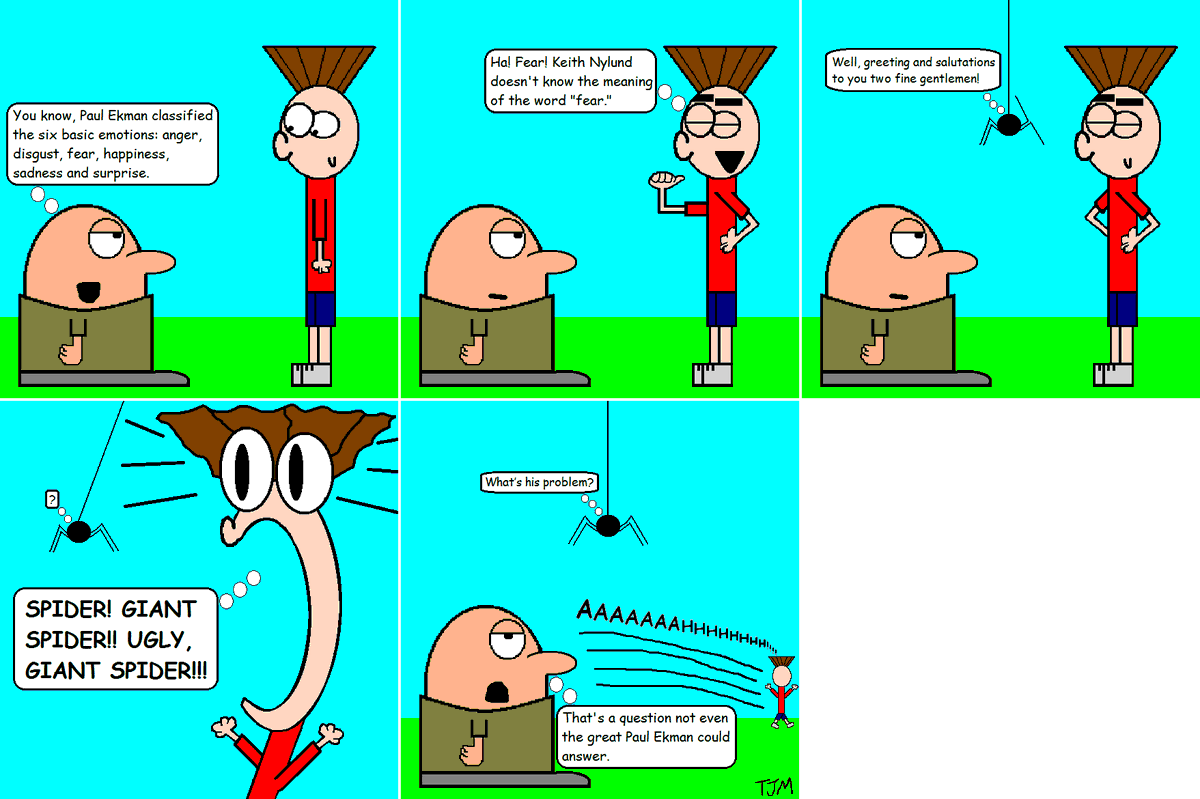 TJtheMovieFreak's tweet image. Mr. McCarey &amp;amp; Keith: The Essay Pt. 4 (3/23/14)

You can check out more adventures of Mr. McCarey &amp;amp; Keith on WebToon: webtoons.com/en/challenge/m…

#mrmccareyandkeith #essay #historyclass #influentialperson #paulekman #emotions #fear #spider