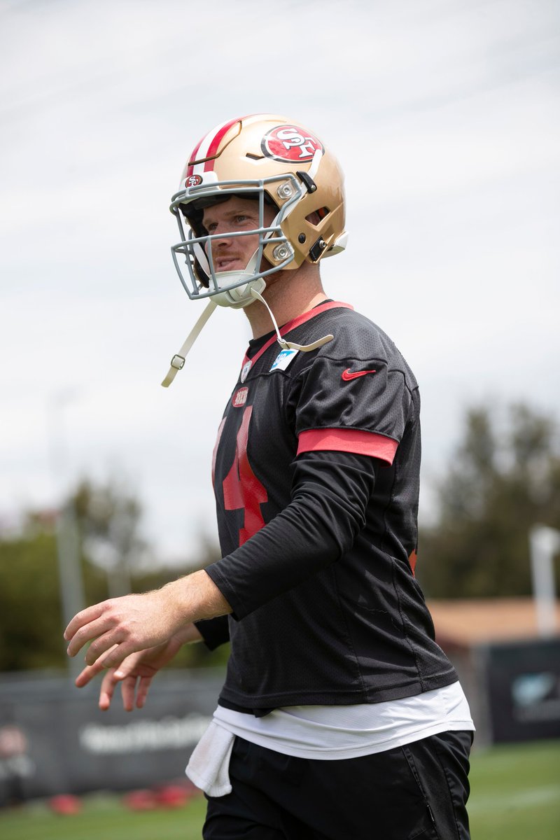 Is Sam Darnold this year's Geno Smith? 

- Darnold has significantly higher draft capital than Brock Purdy, so he will eventually be the starter 

- Shanahan will scheme WRs into space so that Darnold can make easy throws and TDs 

- Darnold and Geno were both drafted by the Jets