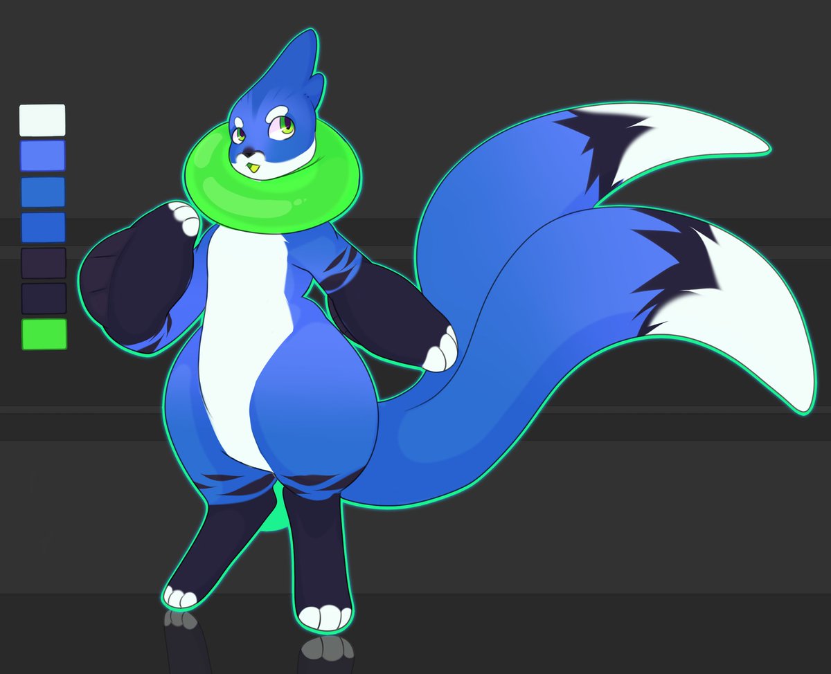 CuteAquaticDrag's tweet photo. @delta86art Here’s my character ref Ozzy the Buizel https://t.co/P4WwxmfbsS