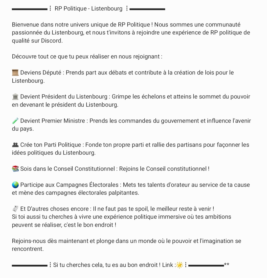 Parti populaire du Listenbourg tweet media