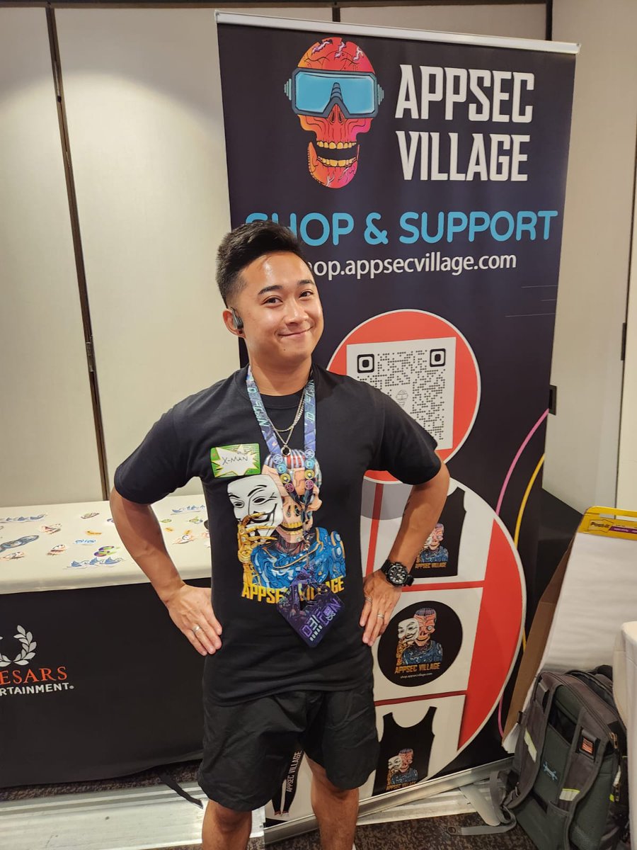AppSec_Village's tweet photo. Don't forget to snag your #ASVSwag today!
Buy here and ship it home: https://t.co/ujF23GxUcM
#ASVGear #applicationsecurity #appsecurity #apisecurity #dc31 #defcon #defcon31 https://t.co/q7Jstm7wMJ
