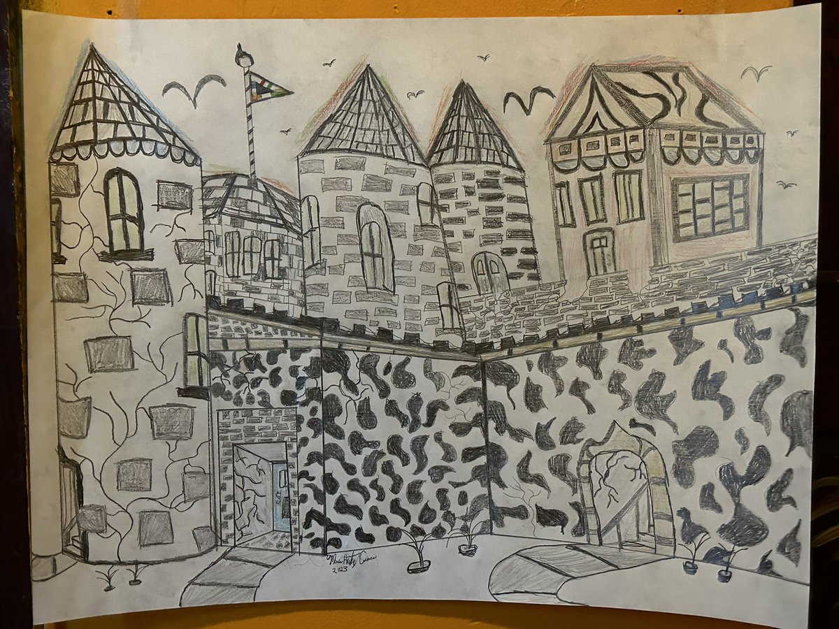 maccrewe's tweet photo. #the castle my newest drawing #@maccrewe51 https://t.co/HMFQUE9Eqn