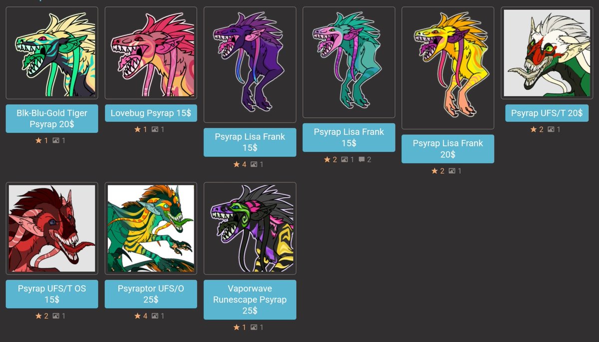 psyrapcentral's tweet photo. Toyhouse adopts by M0N5T3R5 ready for new homes:
https://t.co/QMhwKckdQJ https://t.co/bGC4SSH7vY