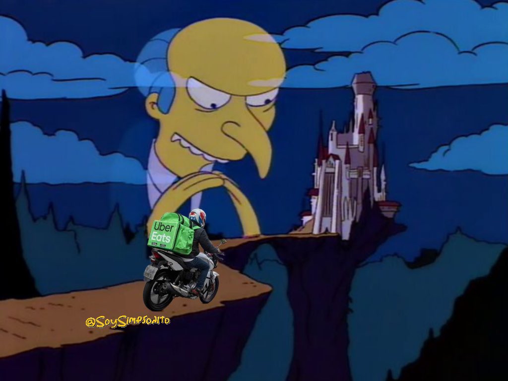 SoySimpsonito's tweet photo. "Tu pedido está en camino."
Yo: https://t.co/rDgod8JKCH