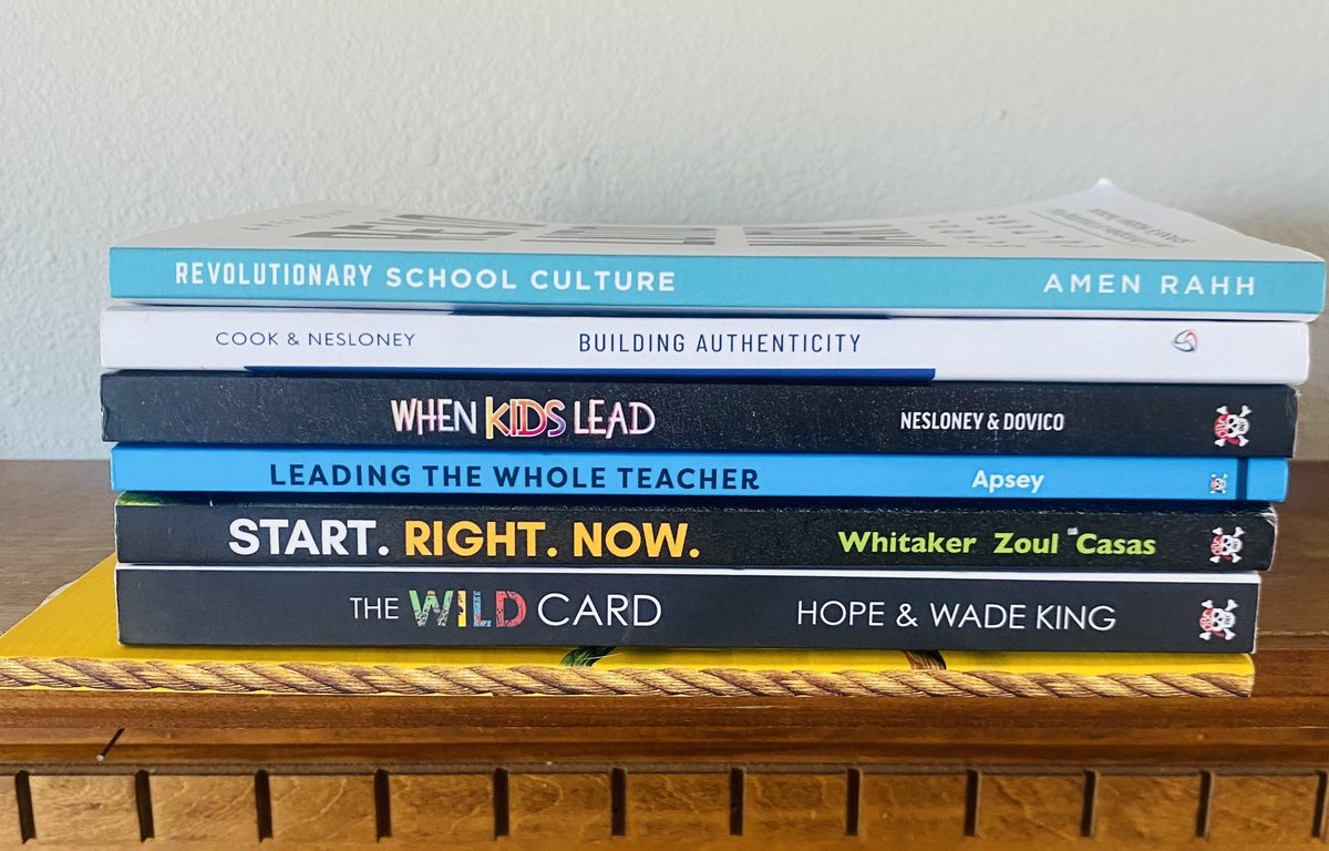 📚 Summer 23 Reading 📚

#leadwithcollaboration #startrightnow #whenkidslead #revolutionaryschoolculture #buildingauthenticity #leadingthewholeteacher #thewildcard