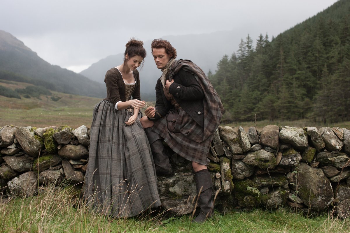 Today’s #Outlander Season 1 Jamie & Claire Glam Shot rerun