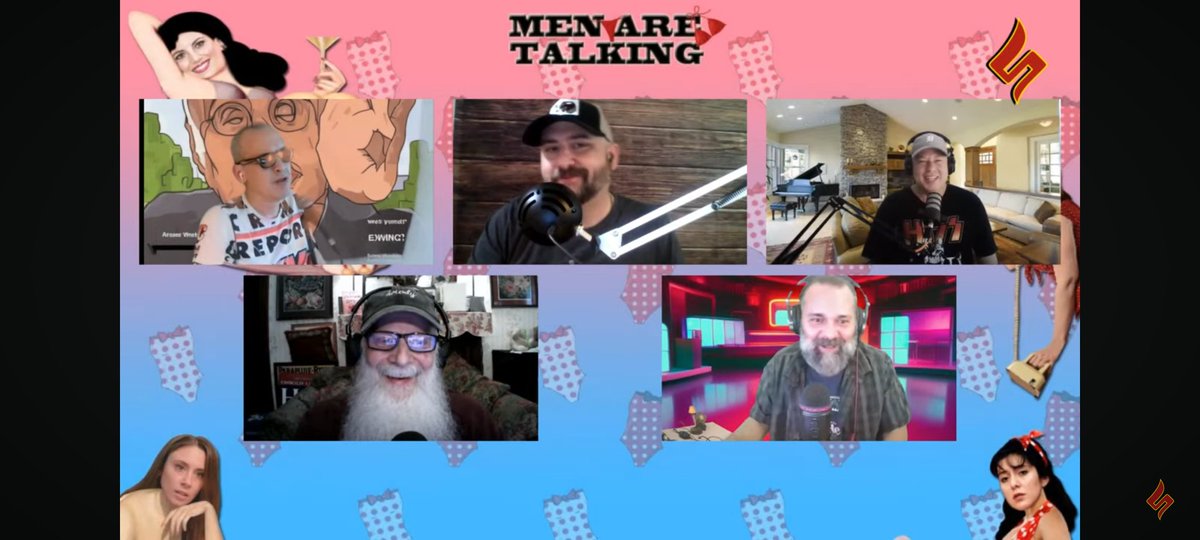 <a href="/thezencomic/">🤬Anthony Zenhauser🤬</a> <a href="/patdixon/">Pat Dixon</a> <a href="/ChrisAblesFool/">Chris Ables©️⏮</a> <a href="/SteamPoweredMan/">Mr. Grindle 👻 International Rangoon 💀</a> <a href="/Andyfromontario/">Andrew Houston</a> <a href="/TheUncleRicoSho/">The Shuli Network</a> <a href="/MenRTalking/">Men Are Talking</a> 

Men Are Talking. Full house today as Zen, Pat, Andy &amp; I are joined by Replay Ables host &amp; Comedian Chris Ables and DJR Network Superstar Jim Grindle.

youtube.com/live/KcfIR6lzf…