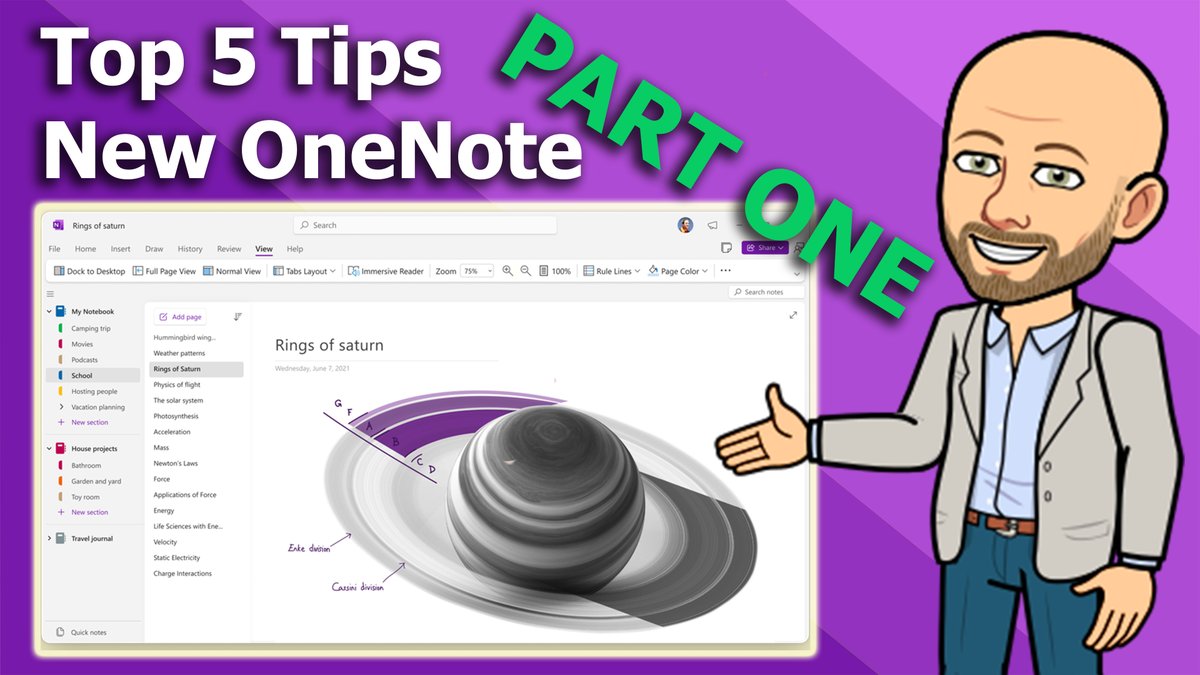 digitalrichards's tweet photo. #OneNoteEDU enthusiasts to discover these Top 5 Tips for the new #OneNote Part 1.

📚Vertical tabs + quick notes
✏️Page and pen colour options
📊Graphs
📈Table and Excel integration
📧Email Content

📺 Watch https://t.co/n1uBCY9boc

@msonenote @MSEduANZ @OneNoteEDU @MicrosoftEDU https://t.co/4utis9URAk