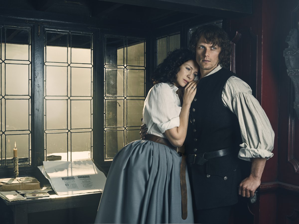 Today’s #Outlander Season 3 Jamie & Claire Glam Shot rerun