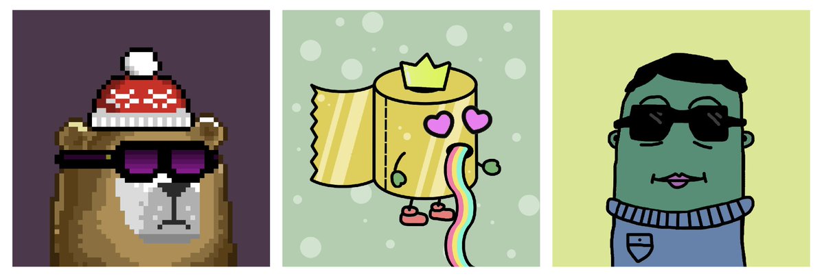 GM! Current L2 collections with mint live:

<a href="/lineabears/">Bear Market Airdrop Hunters ⚡</a> on Linea. Mint price 0.0005ETH.
nft-starter.xyz/linea-bears

@toiletpapersnft on ZKSync. 0.0004ETH.
nft-starter.xyz/toilet-friends…

<a href="/fingerdudes/">舒兰 少妇/上门 诗诗</a> on Base. 0.0005ETH.
nft-starter.xyz/finger-dudes-b…

#NFT #L2 #Linea #zkSyncEra #BASE #NFTdrop