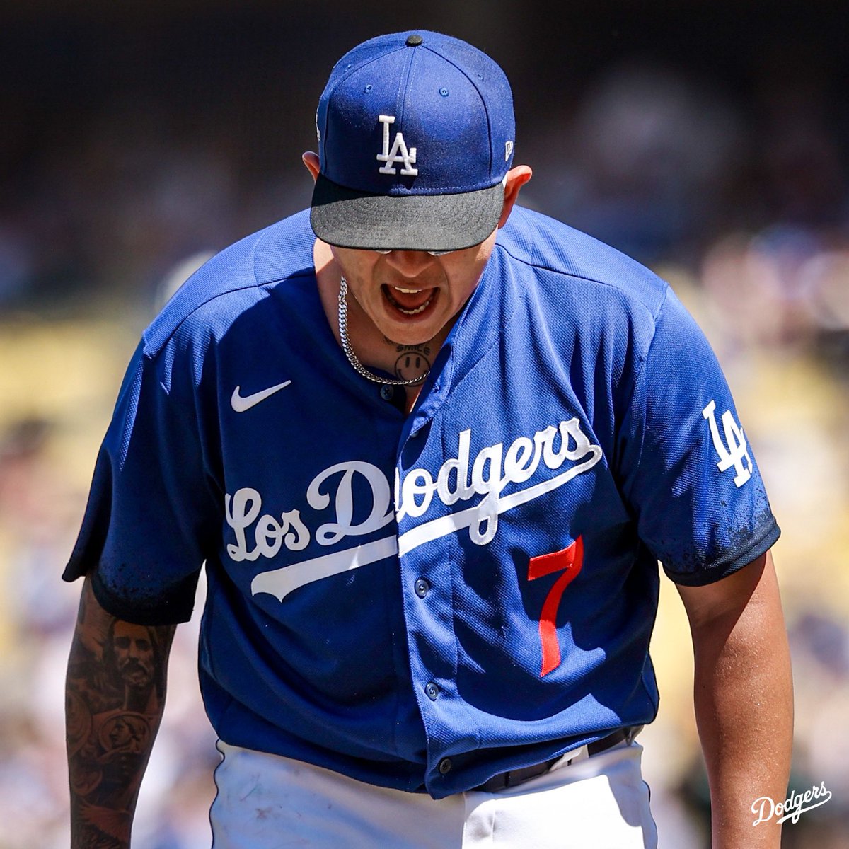 Dodgers's tweet photo. 12 Ks, back-to-back sweeps, eight game win streak? Absolute cinema. https://t.co/KEqa3ClCD0