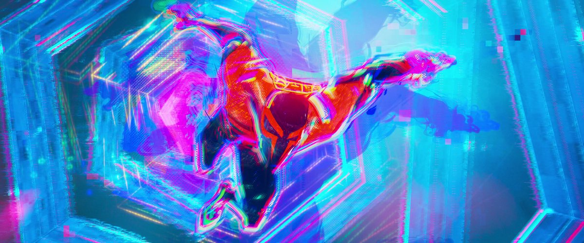 Shots_SpiderMan's tweet photo. Miguel O'Hara as Spider-Man 2099 in Spider-Man: Across the Spider-Verse (2023) https://t.co/y42QAGCImg