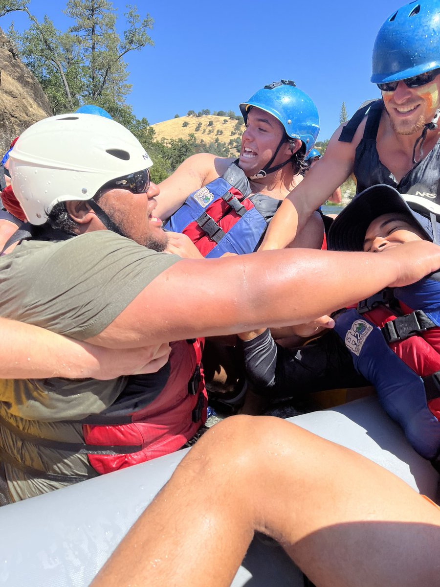 UCDfootball's tweet photo. What team building looks like on the American River. Sunday Funday!

#GoAgs | @ucdavisaggies https://t.co/ghu90dWMCj