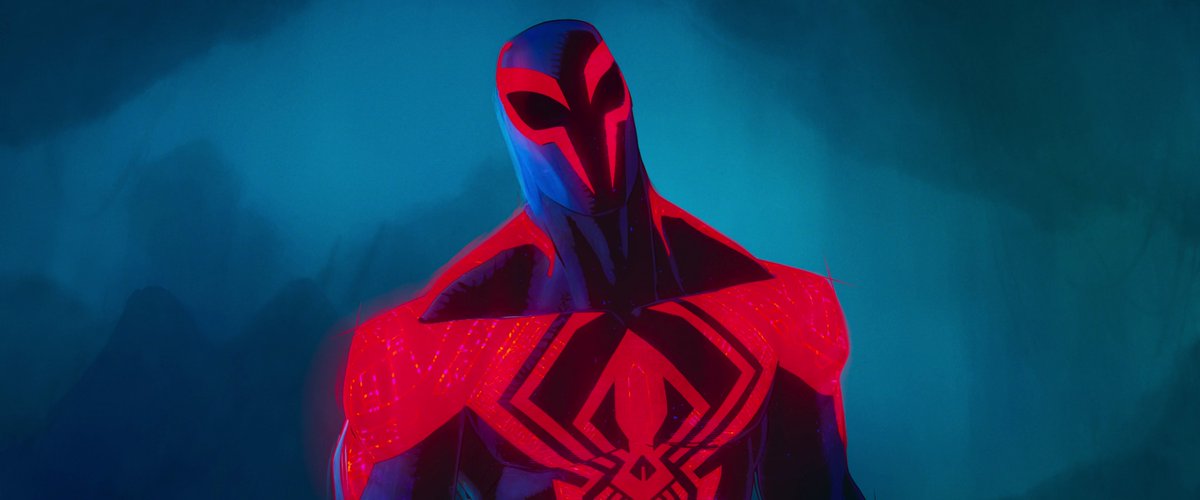 Shots_SpiderMan's tweet photo. Miguel O'Hara as Spider-Man 2099 in Spider-Man: Across the Spider-Verse (2023) https://t.co/y42QAGCImg