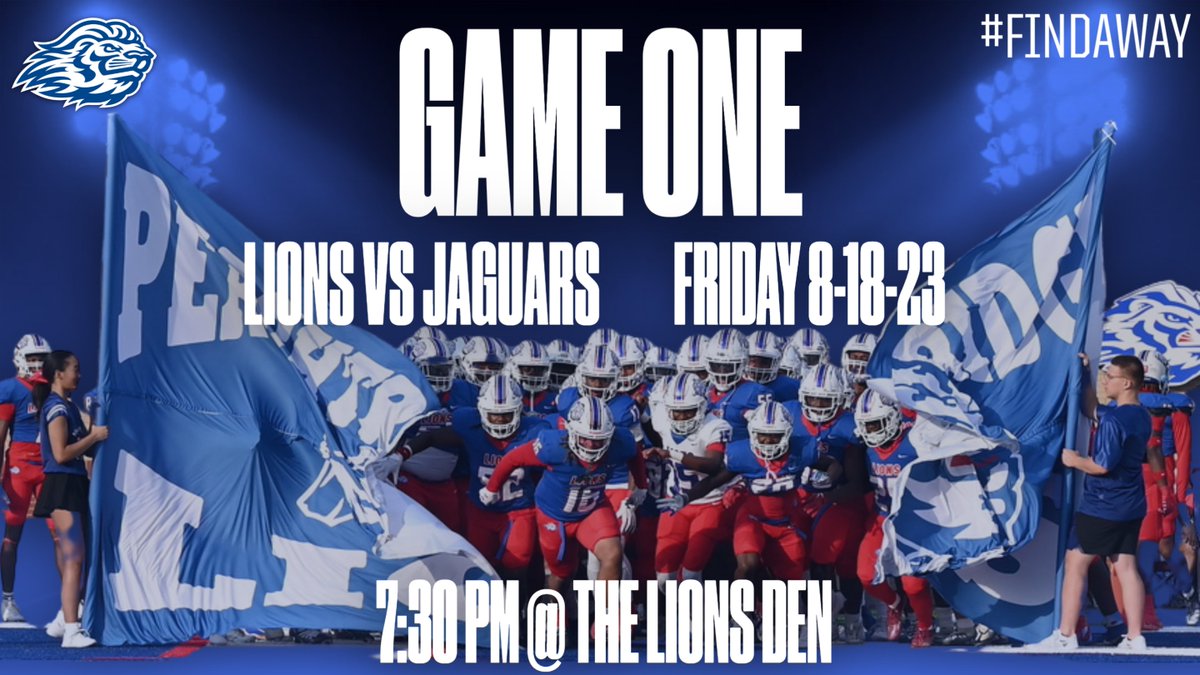 THE LIONS ARE RUNNING FULL SPEED AHEAD INTO GAME WEEK!!! #FindAWay #WeekOne