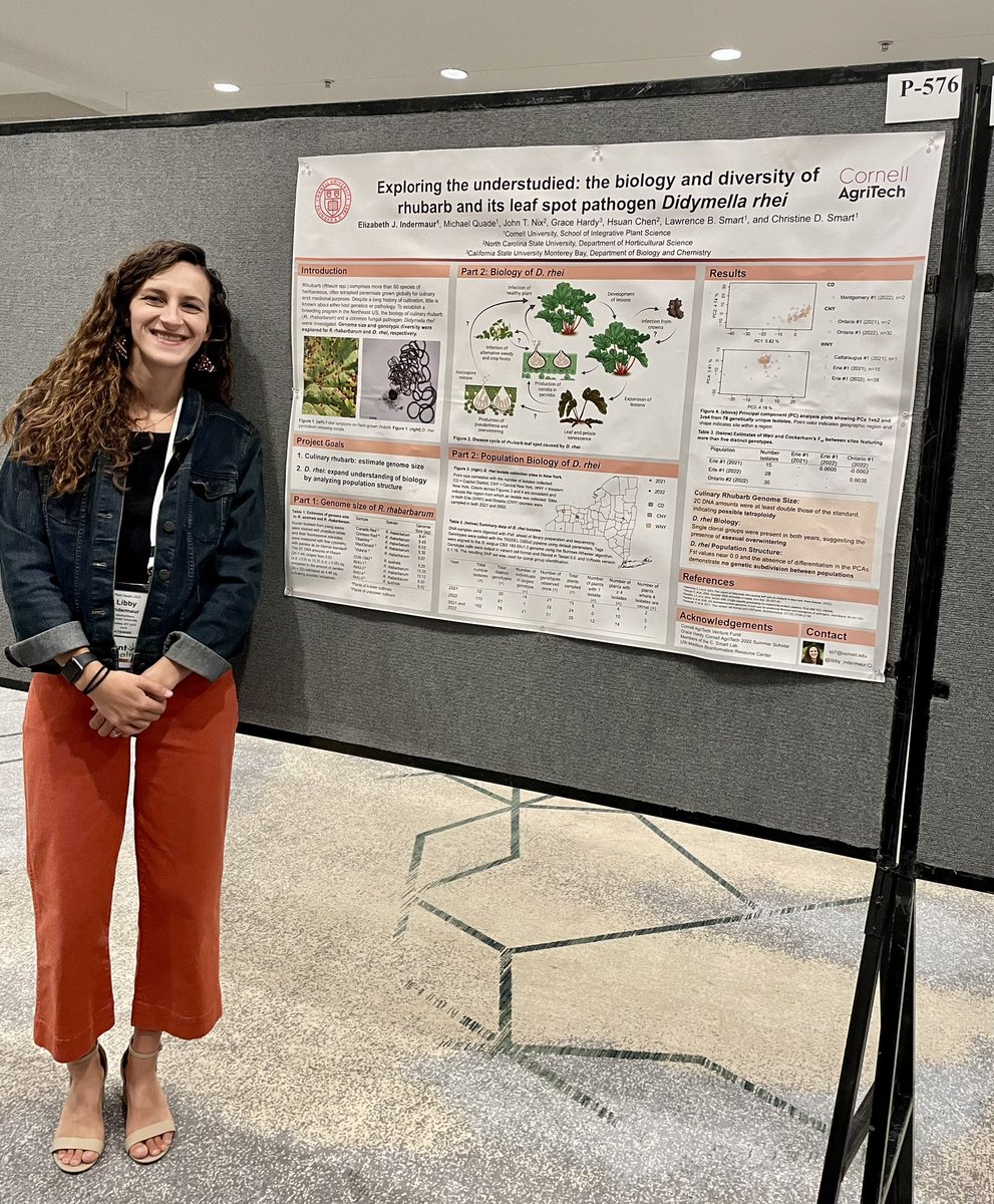 Excited to share my work on the biology and diversity of rhubarb and Didymella at #PlantHealth2023!