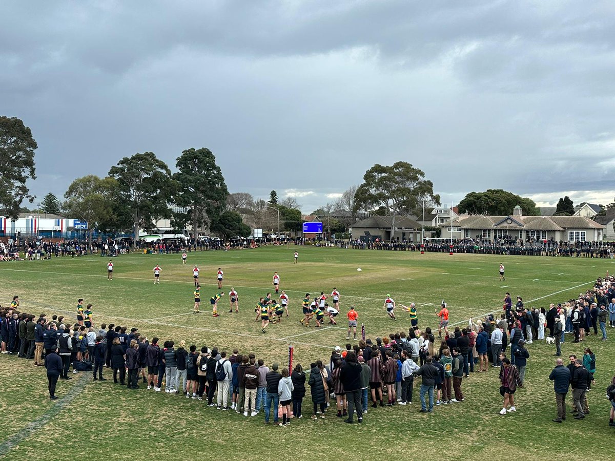 A packed house at <a href="/BrightonGrammar/">Brighton Grammar</a> on Saturday for the <a href="/VicSchoolsRugby/">VSRU</a> Finals day!

Congrats to <a href="/SKCToorak/">St Kevin's College</a> on taking out the 2023 Premiership🏆defeating <a href="/BrightonGrammar/">Brighton Grammar</a> 43-28

Well done to both sides on a fantastic game &amp; a great advertisement of Schoolboy Rugby🏉👏🏻

#APSSport