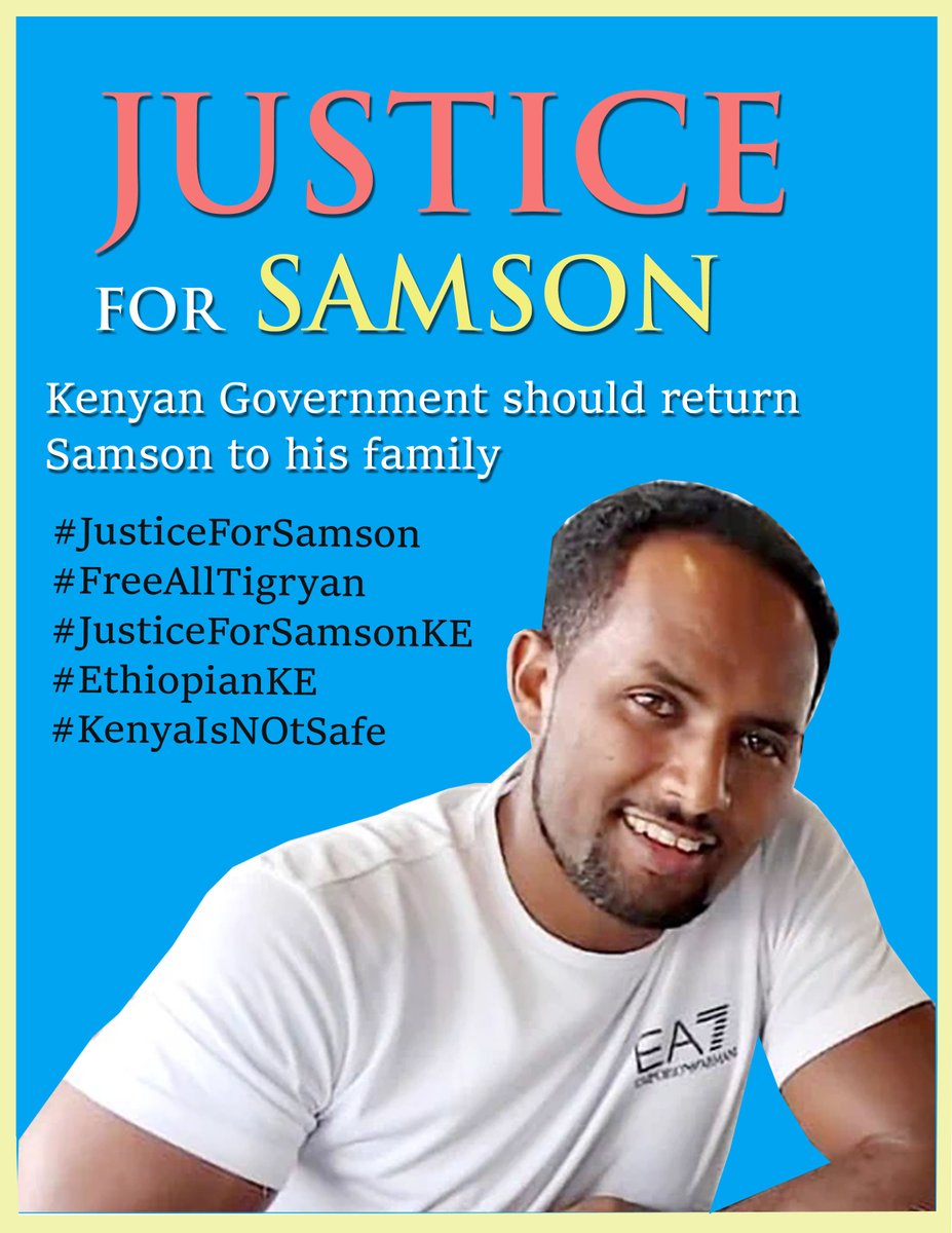 Justice for Samson, Kenyan government should take responsibility and return Samson to his family.
#Justice4SamsonKE
#uhurukenyatta 
#KenyaIsNotSafe 
#JusticeForSamson