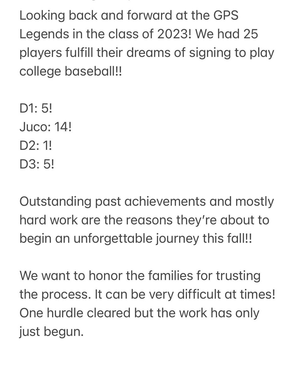 What an honor to play a small role! Thankful for over 50yrs professional experience on staff that offers young men so many opportunities with the network established. The talent, hard work (on field and in classroom) is all the young man &amp; family. We just go to war for them👊🏼💥