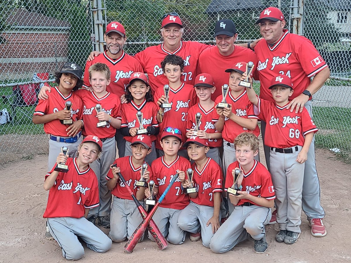 ikalush's tweet photo. Toronto Baseball Association 9u select champions!  Proud of these kids #eastyorkbasebal https://t.co/WMRl3cW8sQ