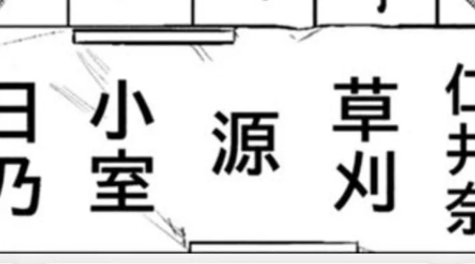 そういえばたまたま最新話にこういう名前が。だから何ってわけではないけども。