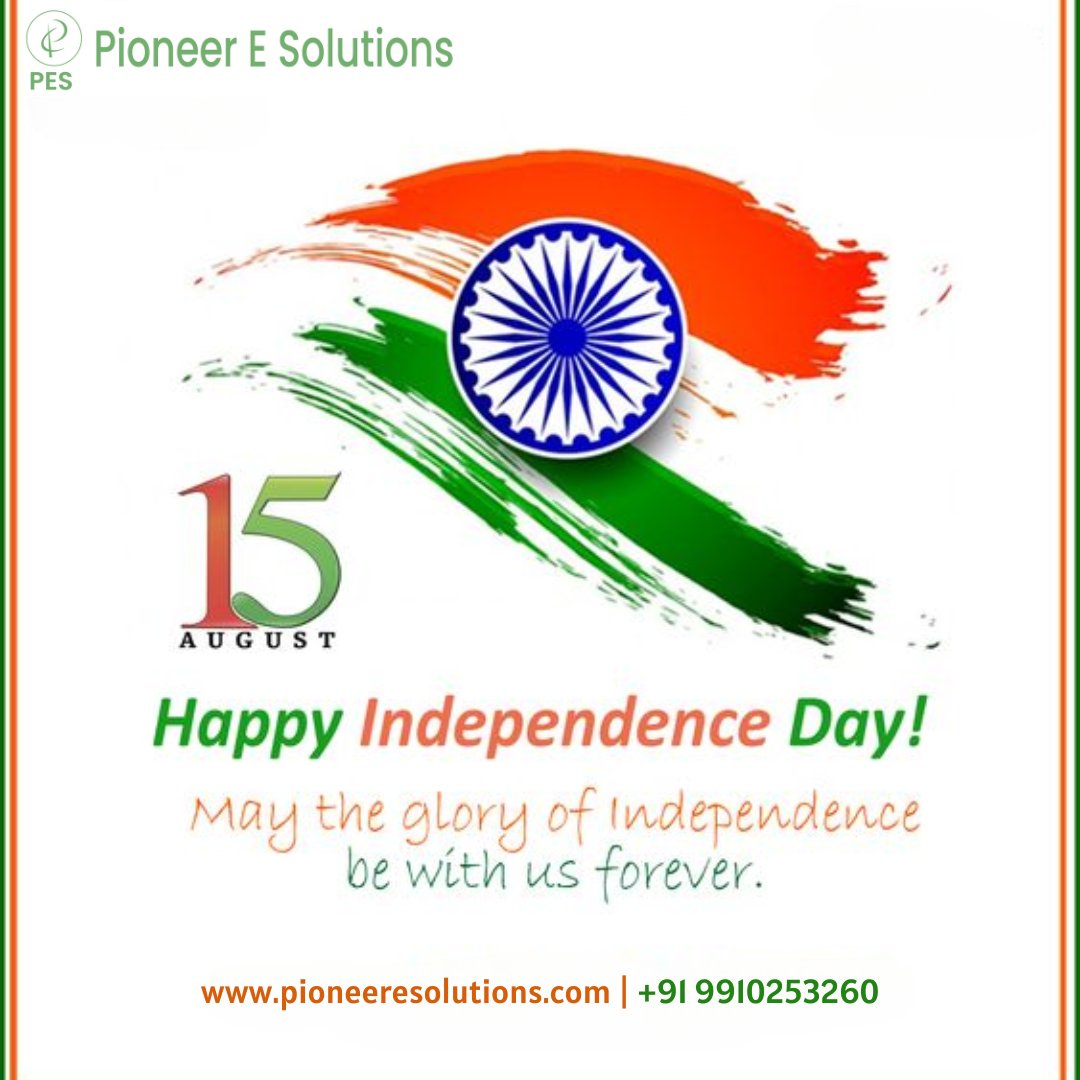 pespl3s's tweet photo. Happy Independence Day from Pioneer E Solutions! 🎉✨ As we celebrate the spirit of freedom and unity, may your journey toward success be as remarkable as our nation's journey to independence.

.
.
.
Tags//
#IndependenceDay2023 #pioneeresolutions #celebration #freedom #15August https://t.co/Vl5glRss3z
