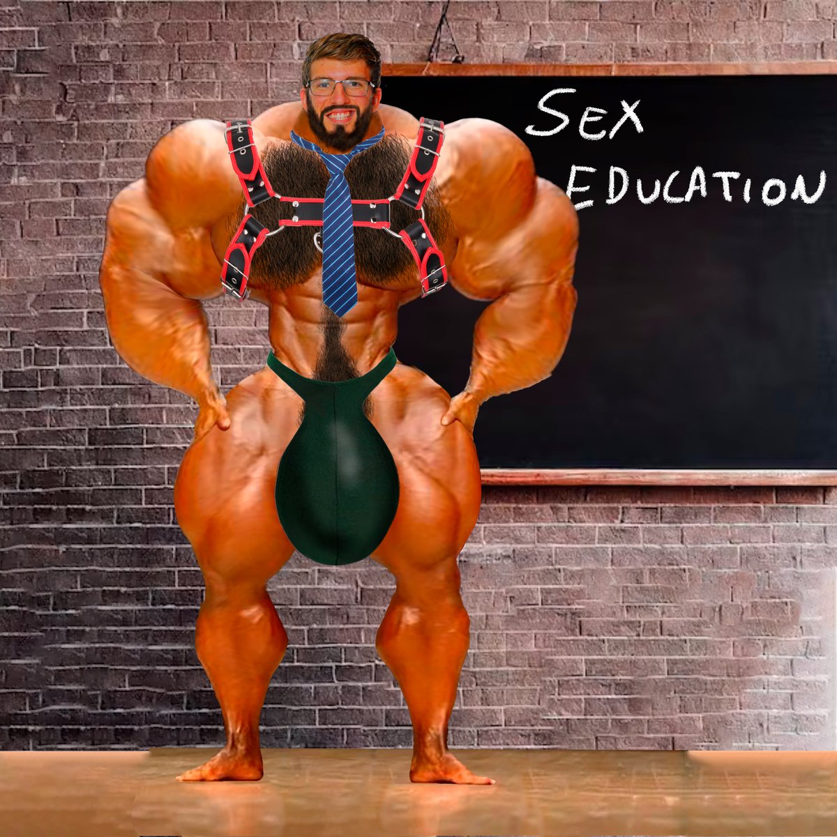Lobomorphs's tweet photo. The teacher is ready to start the class.
#bara #barart #baraartist #muscle #muscular #bodybuilding #bodybuilder #muscleman #bodybuilding #muscleman #morph #bodymorph https://t.co/vpdfjw4qZa